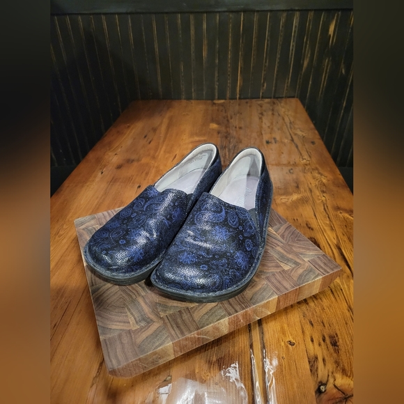 Alegria Debra clog blue/black sparkle size 9 - Picture 3 of 9